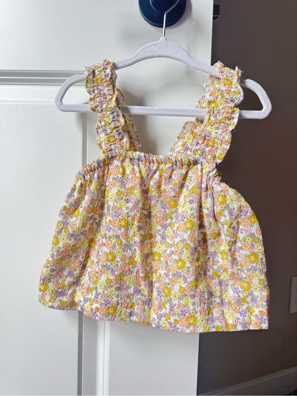 Zara Floral Tank Top in Yellow, Pink, Lavender